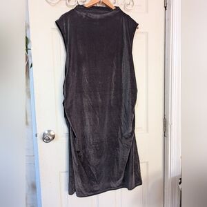 NWOT a new day Black Velvet Stretchy Sleeveless Midi Dress XXL